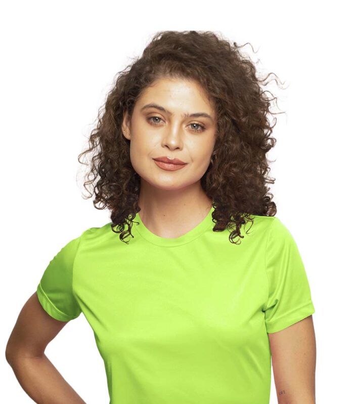 Playera Cuello Redondo - Dama - Manga corta - Colores neón