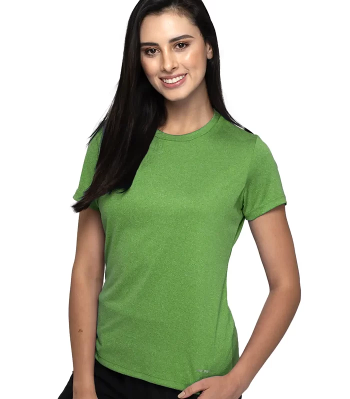 Playera Cuello Redondo - Dama - Manga corta - Colores jaspe