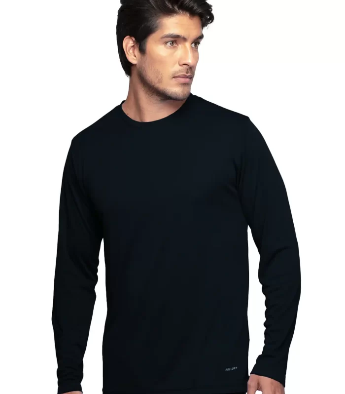 Playera Cuello Redondo - Caballero - Manga larga - Colores básicos